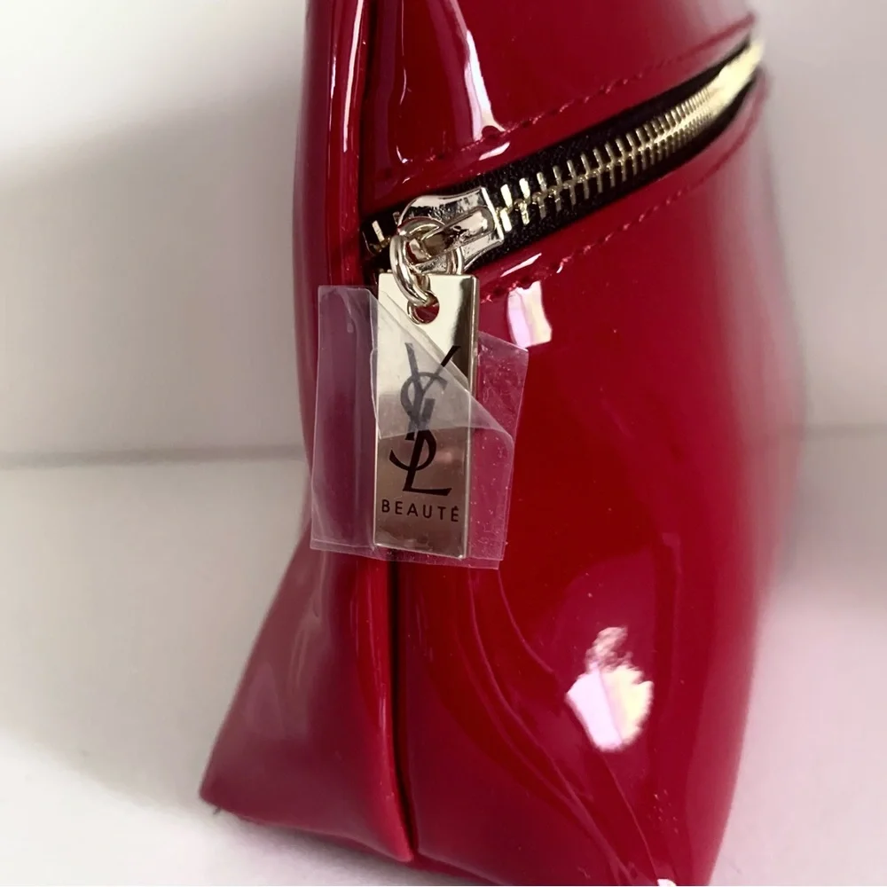 Ysl Red Patent zippy pouch